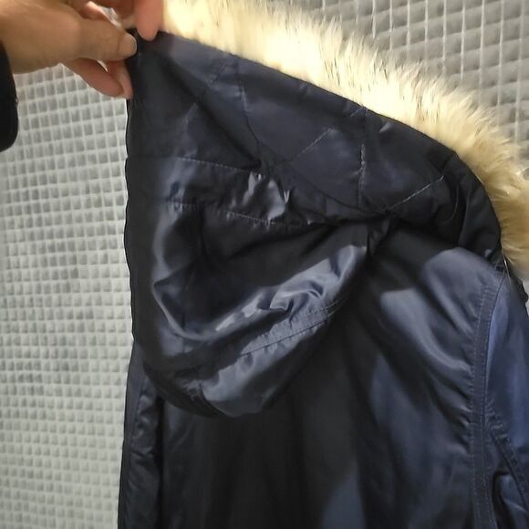 Halifax Fur Lined Parka Coat Lg Pennylane Jacket Full Zip Ski Winter Hooded Cozy - Picture 8 of 14